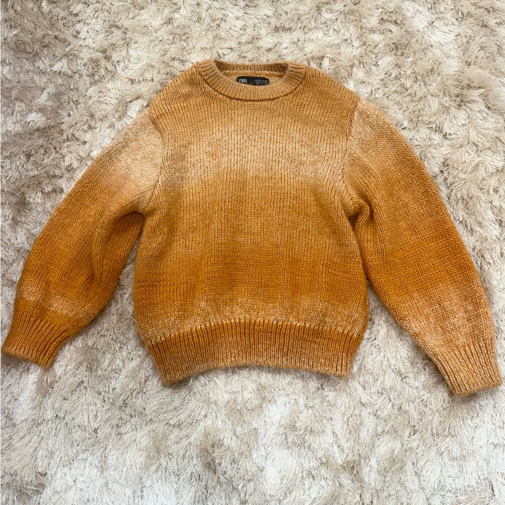 Zara Boys Orange Ombre Sweater
